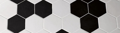 Carrelage hexagonal 17,5x20 Tomette design 1m² Blanc