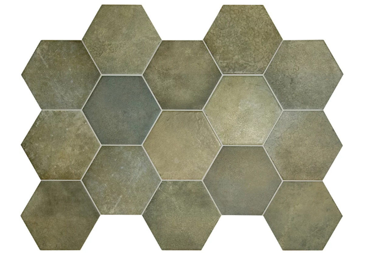 Carrelage hexagonal HOUDAN JUNGLE 17,5x20 - 0,71 m²