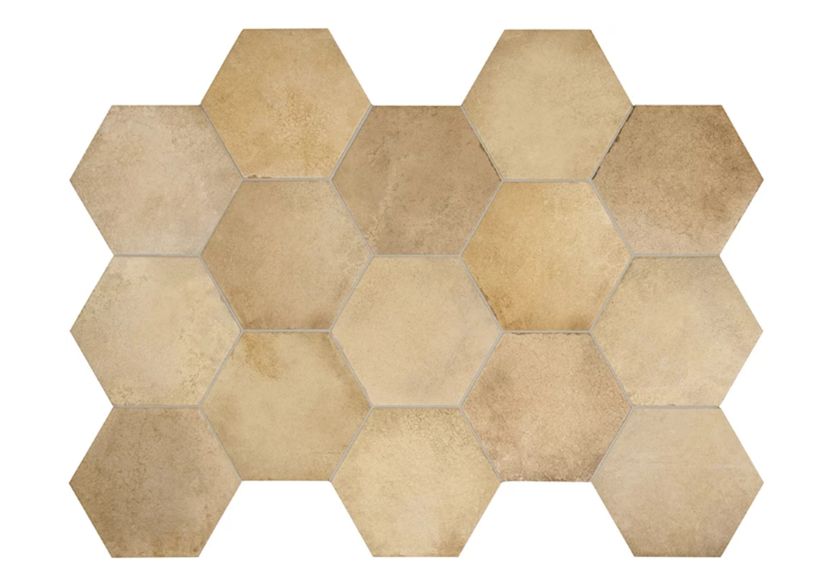 Carrelage hexagonal HOUDAN WHEAT 17,5x20 - 0,71 m²