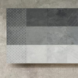 Carrelage effet pierre SUZANO SLATE ANTRACITE 20x20 - 0,96 m² 