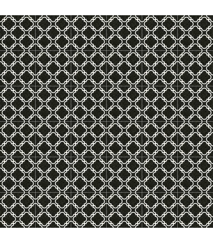 Carrelage rectifié style ciment noir et blanc 20x20 cm BULNES-R GRAFITO - 1m² - 3