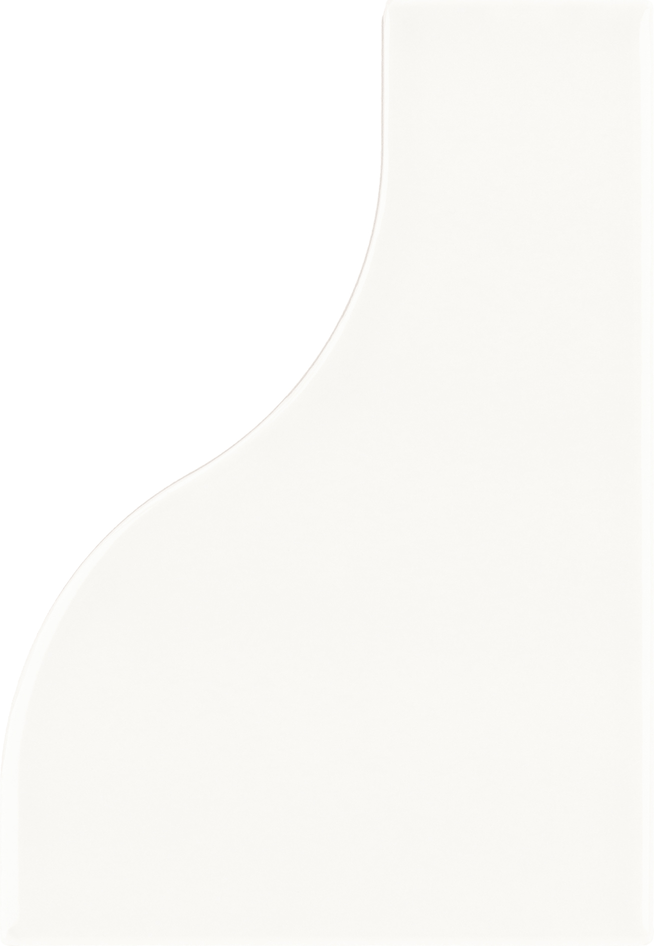 Faience pâte blanche effet vague CANNE WHITE - 8,3X12 - 0,48 m²