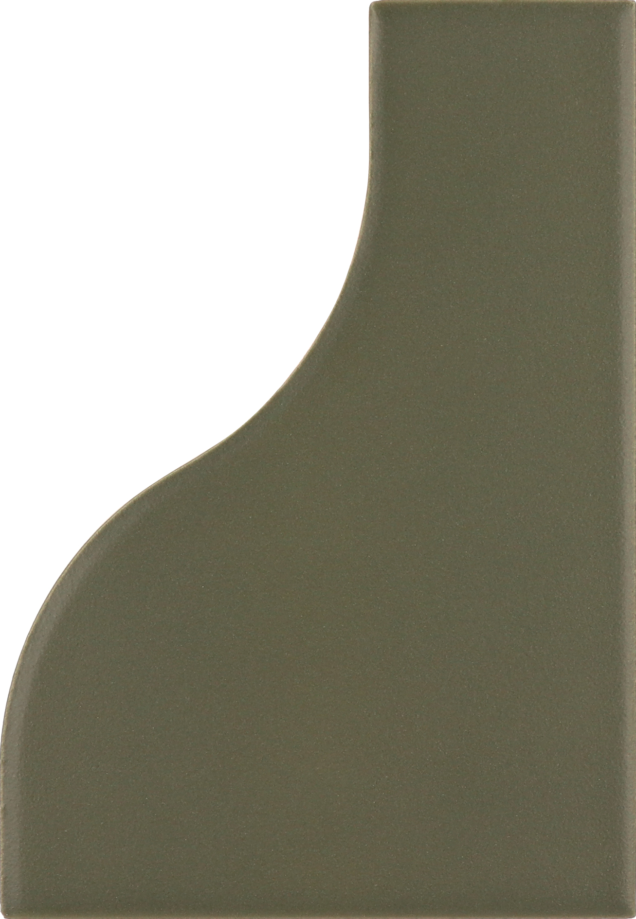 Faience pâte blanche effet vague CANNE GARDEN GREEN MATT - 8,3X12 - 0,48 m²