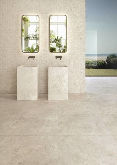 Carrelage imitation pierre OXNOR WHITE R10 - 40X80 - 1,28 m² - 2