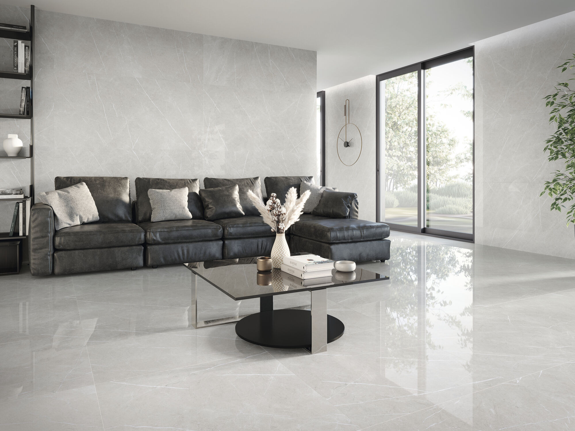 Carrelage imitation marbre ETERNEL PEARL PULIDO 120X120 - 1,44m² - 2