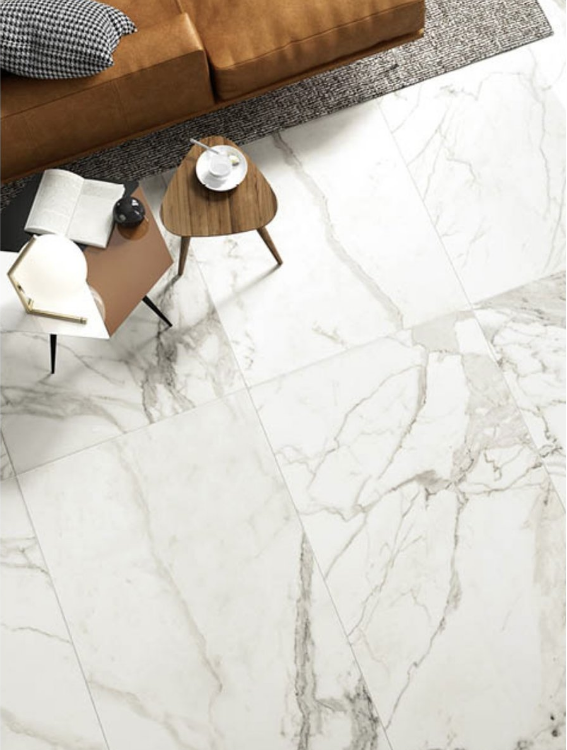 Carrelage imitation marbre mate NILLE 60X120 - 1,44m² - 4