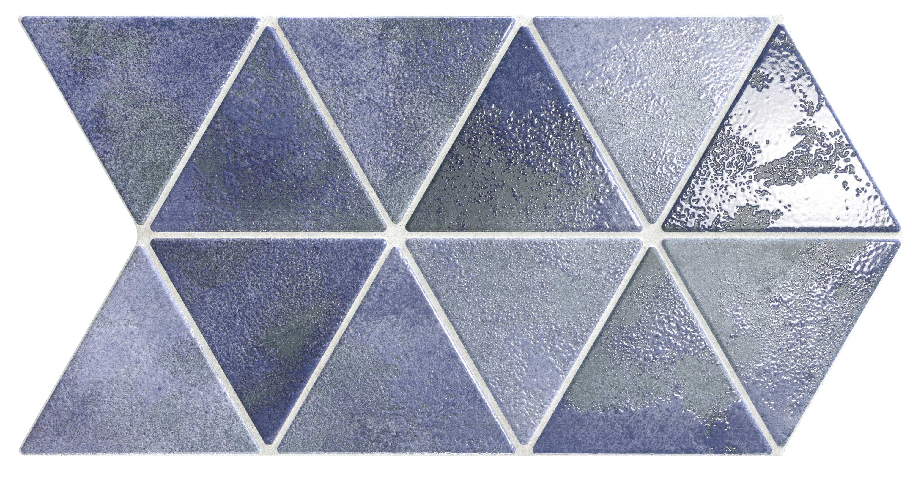 Faience style triangulaire TRENTON CRAFT NAVY - 48,5X28 - 0,94 m²