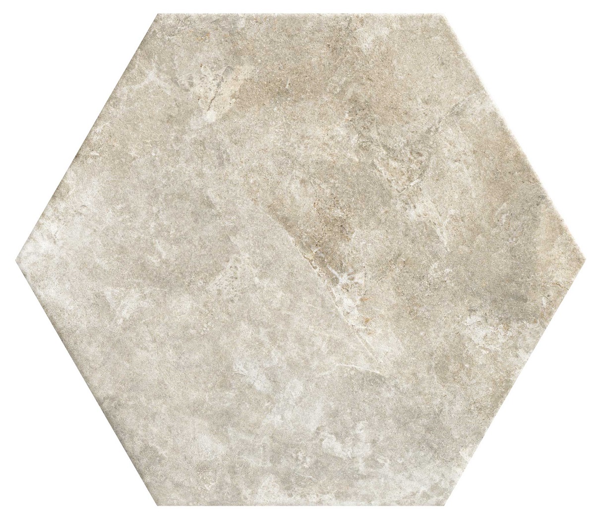 Carrelage hexagonal imitation pierre ABLIS TAUPE - 56X48,5 - 1,2 m²