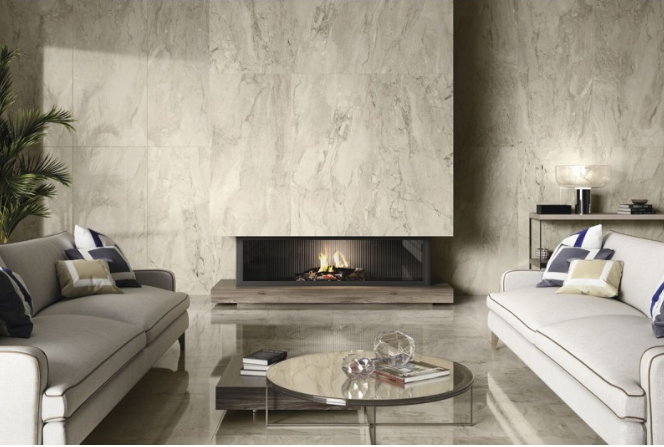 Carrelage imitation marbre PENSA AVORIO 60X120 - 1,44m² - 3