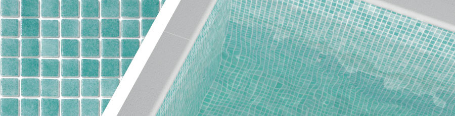 Mosaique piscine Nieve bleu vert turquoise 3007 31.6x31.6 cm - 2 m² - 1