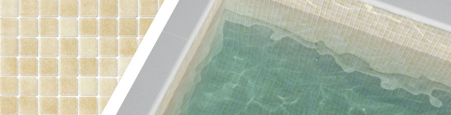 Mosaique piscine Nieve beige 3058 31.6x31.6 cm - 2 m² - 1