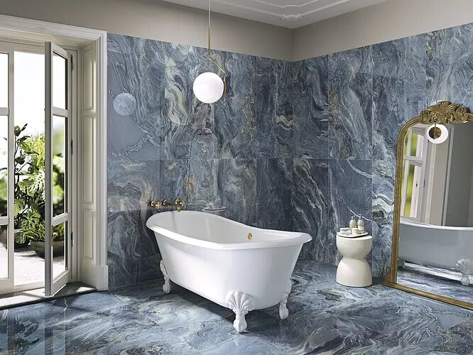 Carrelage imitation marbre OCEAN BLUE 60X120 - 1,44m² - 3