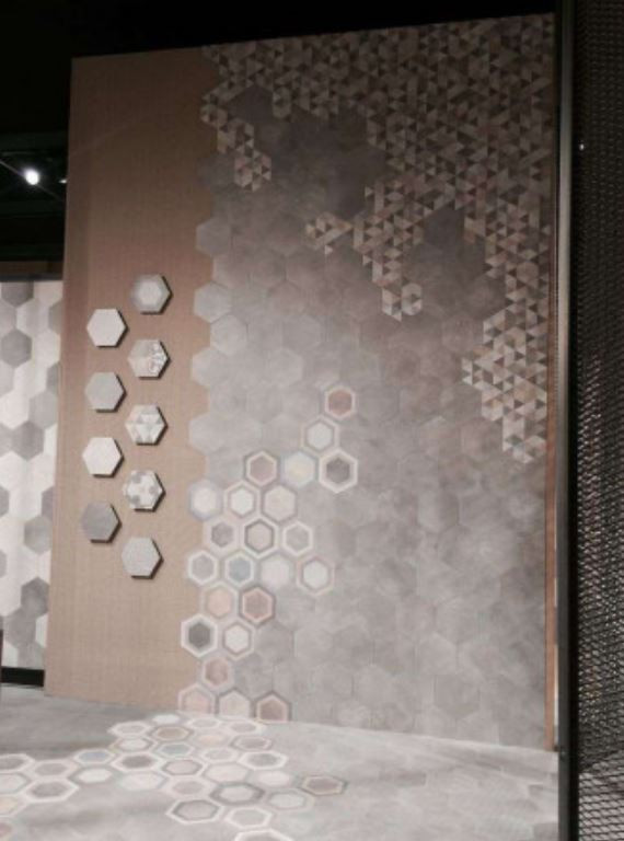 Carrelage hexagonal tomette décor 23x26.6cm BUSHMILLS - 0.504m² - 6