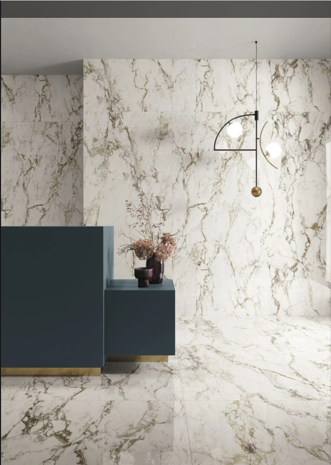 Carrelage effet marbre grand format INTERNO4 BRECCIA TORTONA POLI - 120X120 - 1,44 m² - 2