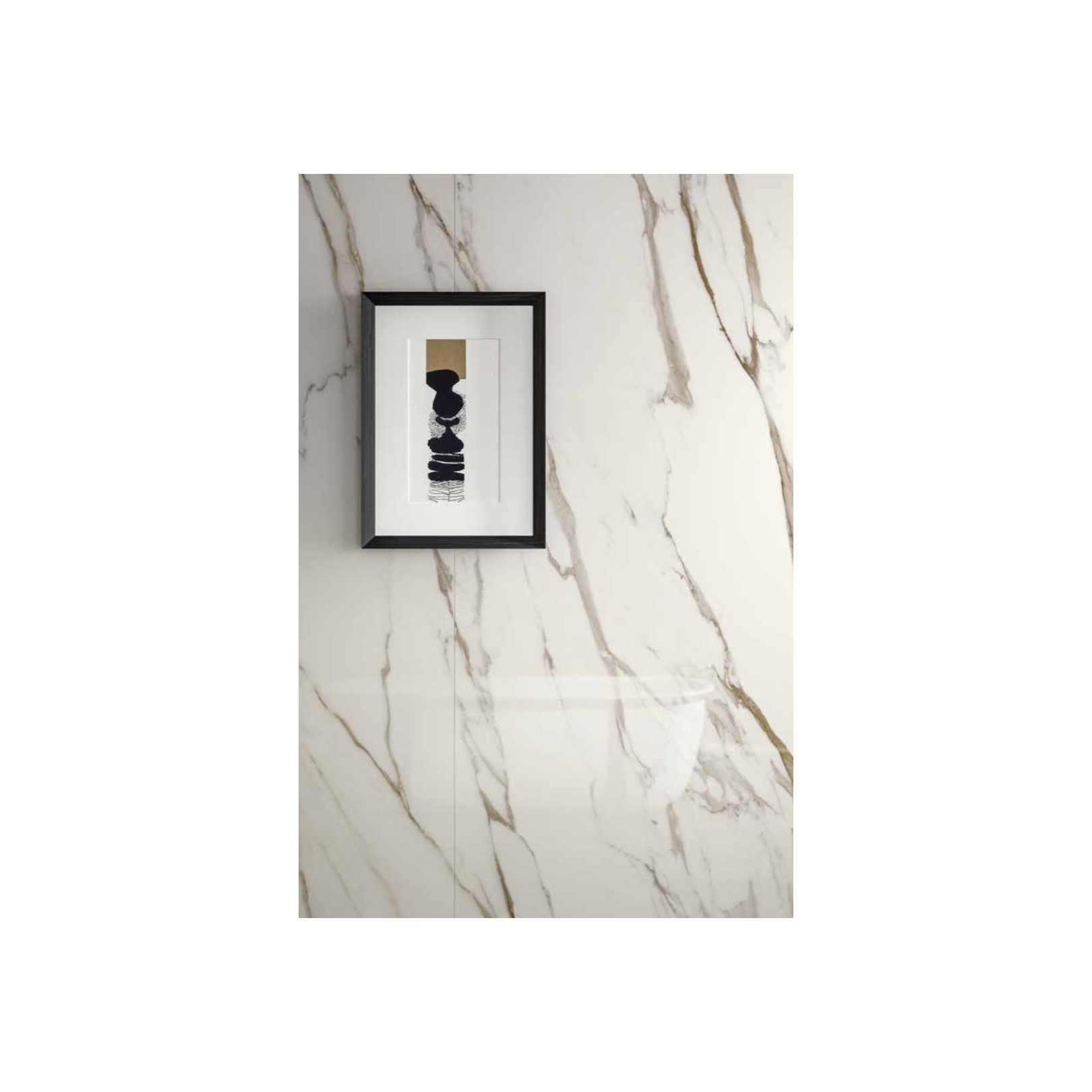 Carrelage effet marbre grand format CALACATTA GOLD POLI - 120X120 - 1,44 m² - 10