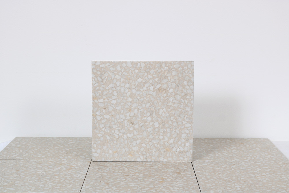 Carrelage imitation Terrazzo Granito 30x30 cm Amalfi Crema anti-dérapant R10 - 0.99m² - 2