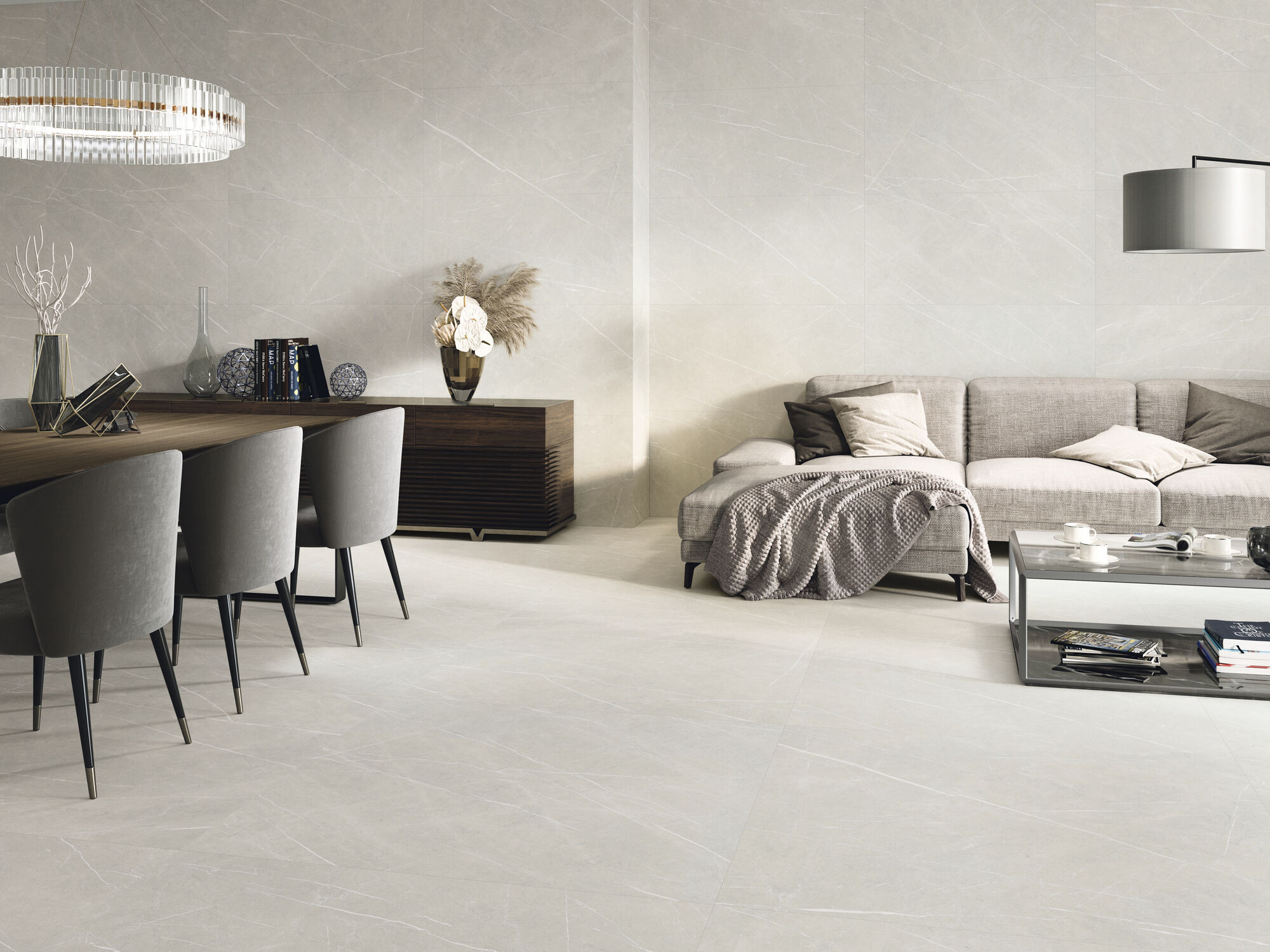 Lot de 8.64 m² - Carrelage imitation marbre ETERNEL PEARL 60X60 - 8.64m² - 1