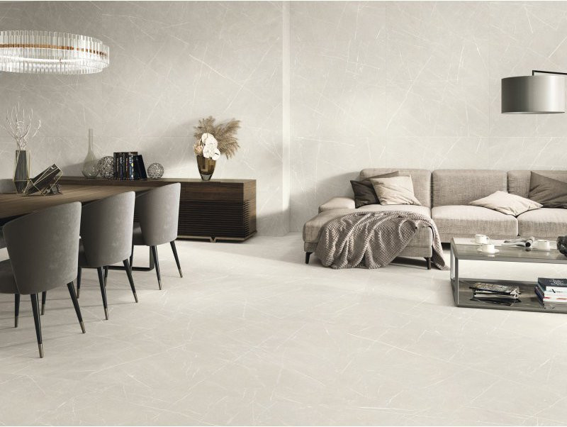 Lot de 6.48 m² - Carrelage imitation marbre ETERNEL CREAM 60X60 - 6.48 m² - 2