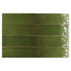 Carrelage terre cuite zellige FRESCO GREEN GLOSS 5X15 - 0.495 m²