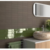 Carrelage terre cuite zellige FRESCO GREEN GLOSS 5X15 - 0.495 m²