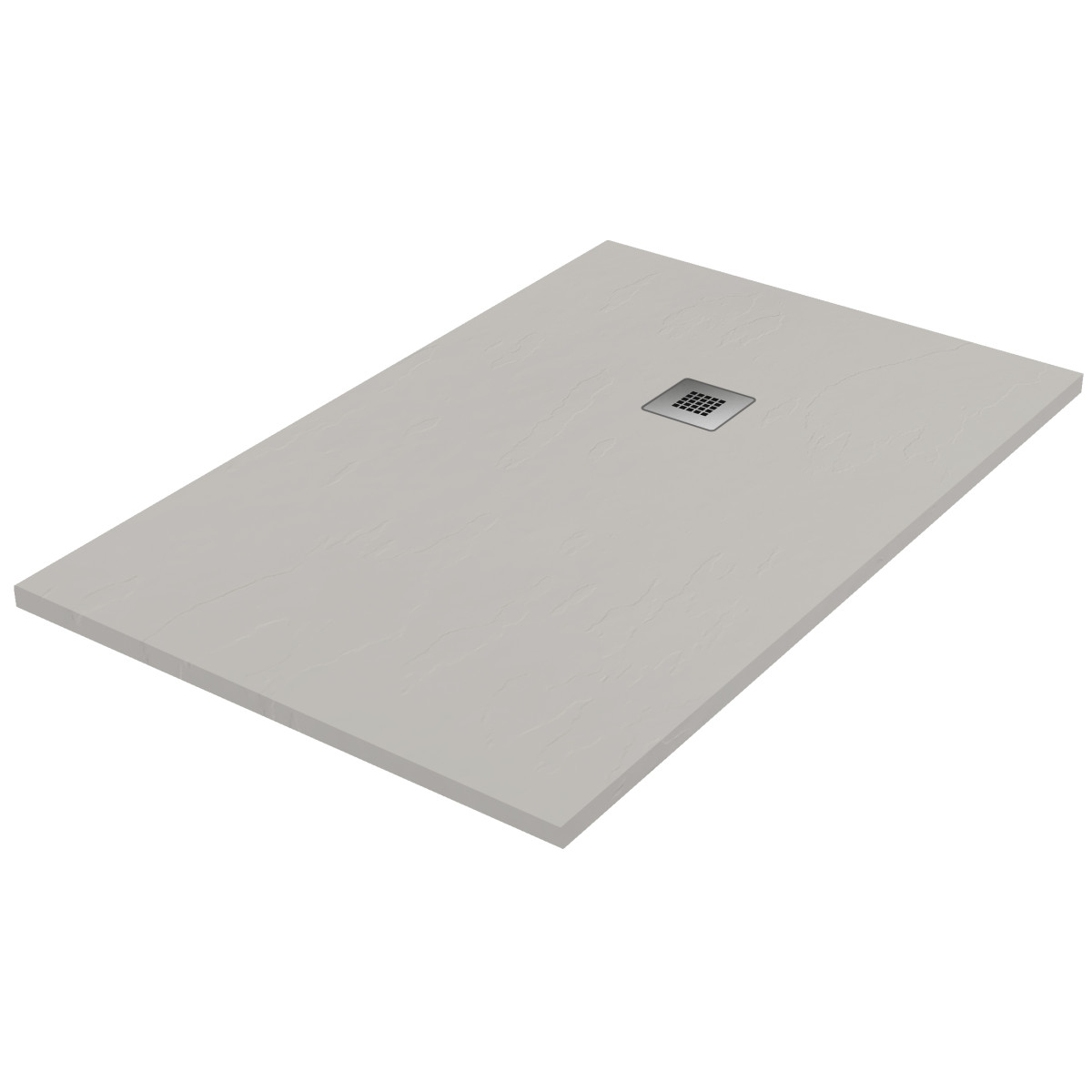 Plat De Douche Rectangulaire Pietraceramica – H.4 Cm, Couleur Craie, 80x120 Cm