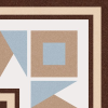 Carrelage imitation ciment 1900 FLORENTINA-3 - 20x20 cm ANGLE bleu beige - unité