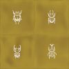 Faïence décorative ROOT AGER-4 OCHER 13X13 cm