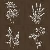 Faïence décorative ROOT ARVUM-4 BROWN 13X13 cm