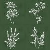 Faïence décorative ROOT ARVUM-4 GREEN 13X13 cm