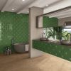 Faïence décorative ROOT AGER-4 GREEN 13X13 cm