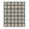 Carrelage Grès Cérame Imitation Ciment Floral MARLOW ELVISSA Mat R9 11,5x11,5 cm