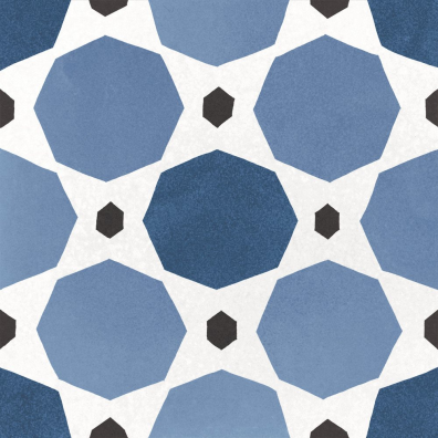 Lot de 9 m² - Carrelage imitation ciment 20x20 cm CAPRICE DECO SAPPHIRE COLOURS 22118