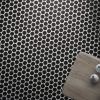 Carrelage imitation mosaïque 30,9x30,9 cm CIRCLE BLACK - 0.86m² - Sol - Intérieur