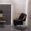 Carrelage imitation mosaïque 30,9x30,9 cm CIRCLE BLACK - 0.86m² - Sol_&_mur - Intérieur - Salon