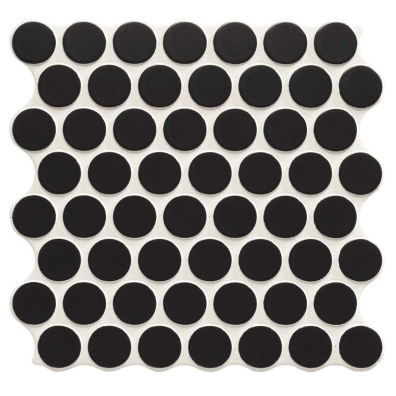 Lot de 5.16m² - Carrelage imitation mosaïque 30,9x30,9 cm CIRCLE BLACK