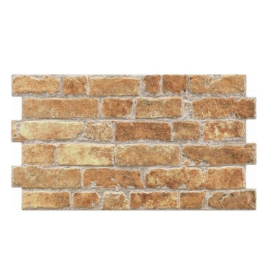 Lot de 3.63m² - Parement cérame style pierre brique MANHATTAN OCRE 31x56 cm