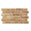 Parement cérame style pierre brique MANHATTAN OCRE 31x56 cm