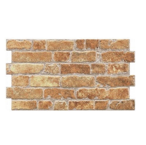 Lot de 3.63m² - Parement cérame style pierre brique MANHATTAN OCRE 31x56 cm
