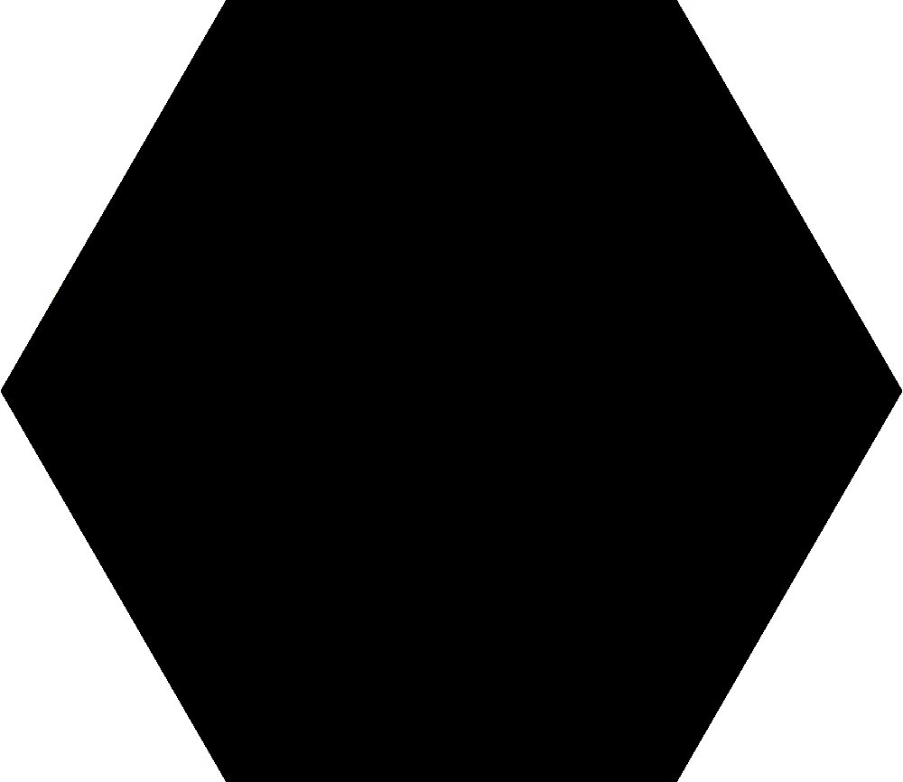 Lot de 5m² - Carrelage tomette noire 33x28.5 OPAL NOIR