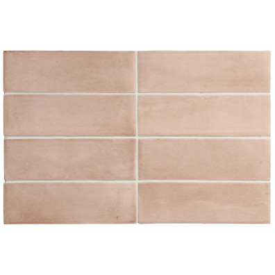 Lot de 1.485m² - Carrelage grès cérame petit format CORTA ORCHARD PINK MATT - 5X15