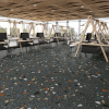 Carreau style terrazzo STRACCIATELLA-R GRAFITO 80 x80 cm - R10