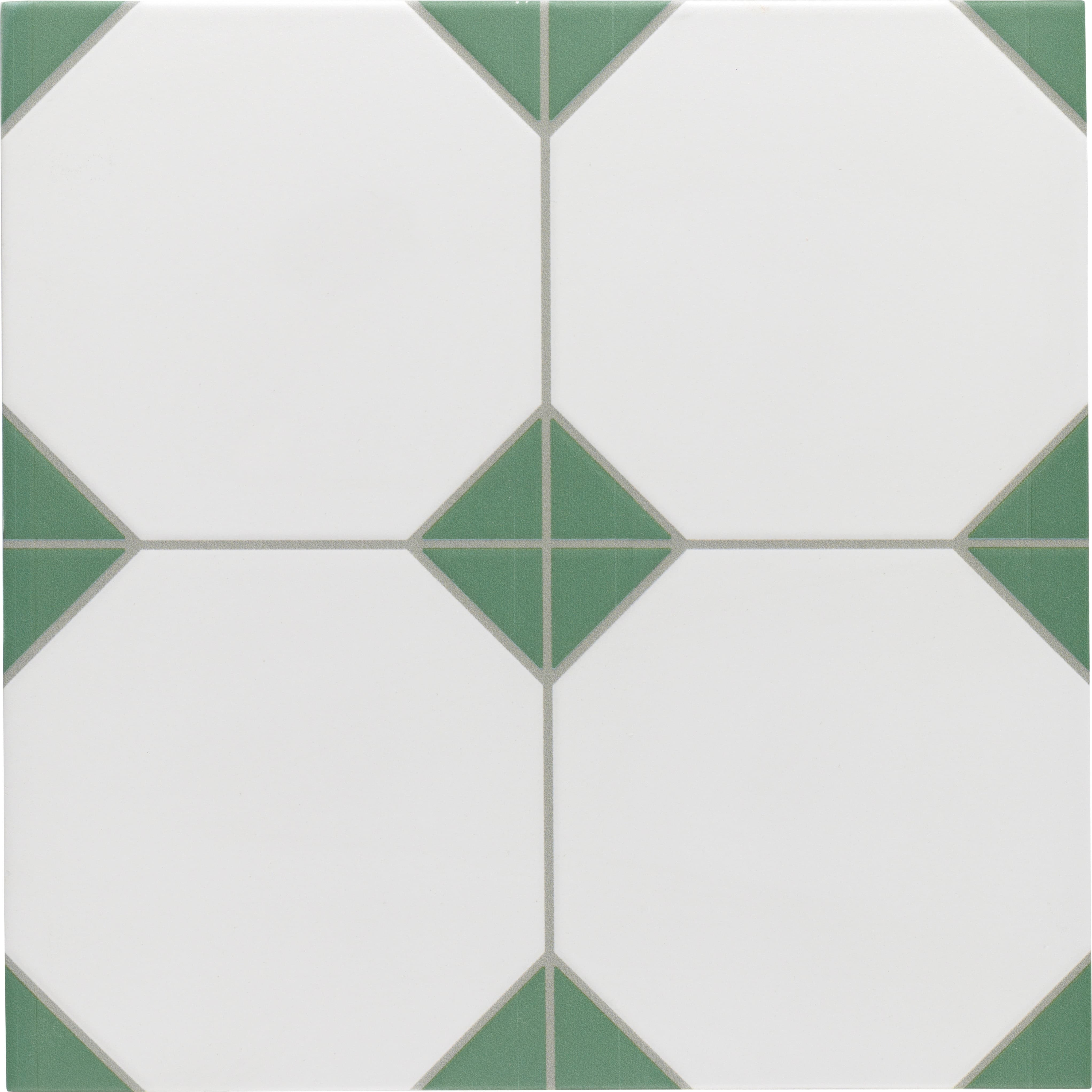 Lot de 4 m² - Carrelage imitation cabochon CADENZA GREEN 33x33 cm
