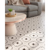 Carrelage imitation ciment MERRI BLANC 20x20 cm