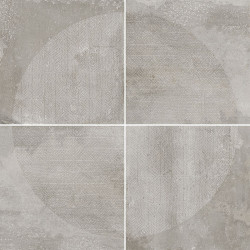 Carrelage imitation ciment décor gris 20x20cm URBAN ARCO SILVER 23587 -   - Echantillon - zoom