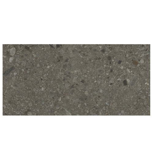 Carrelage mat style pierre 60x120cm HANNOVER BLACK R10 -   - Echantillon Baldocer