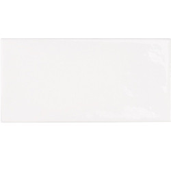 Faience effet zellige blanche 6.5x13.2 VILLAGE WHITE 25588 -  m² - Echantillon - zoom