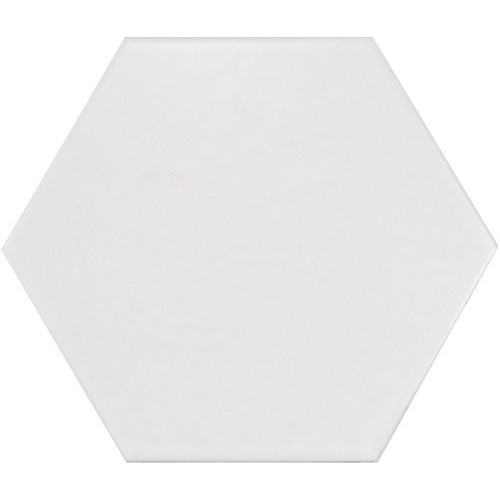 Carrelage hexagonal 17.5x20 Tomette design HEXATILE - BLANC CASSE MAT 20339    - Echantillon