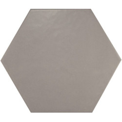 Carrelage hexagonal 17.5x20 Tomette design HEXATILE GRIS UNI 20340    - Echantillon Equipe