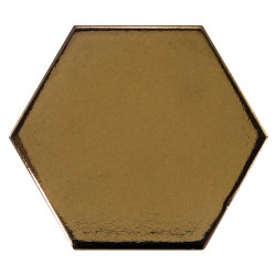 Carreau or métallisé 12.4x1 cm SCALE HEXAGON METALLIC 23837 -  - Echantillon Equipe