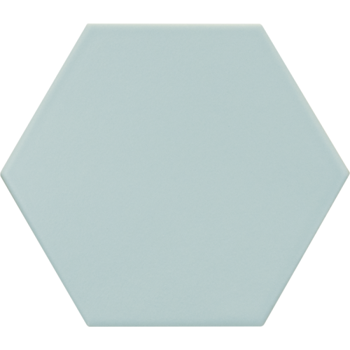 Carrelage hexagonal bleu clair KROMATIKA BLEU CLAIR R10 11.6x10.1 - 26464 - 0.43m²
